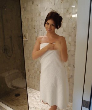 18 year old beauty uncovers her big tits before losing her virginity