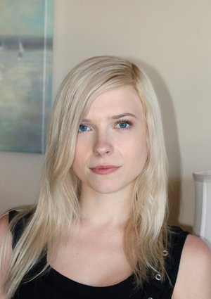 18 year old beauty Kaci Starr stripping off satin bra and panty set