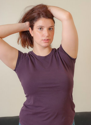 Beautiful euro first timer Lady Dee giving a fat cock a blowjob