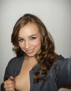 18 year old beauty uncovers her big tits before losing her virginity