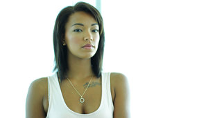 Amateur girlfriends Steph and Kaya licking and spreading pussy