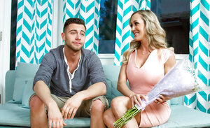 18 year old beauty uncovers her big tits before losing her virginity