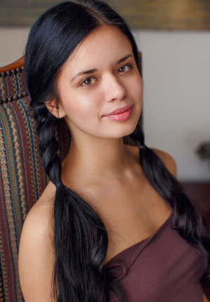 18 tear old schoolgirl Tiff Bannister takes selfies while disrobing in bedroom