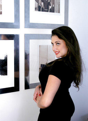 18 year old girl Cipriana A takes a cumshot in mouth after sex in mesh hosiery