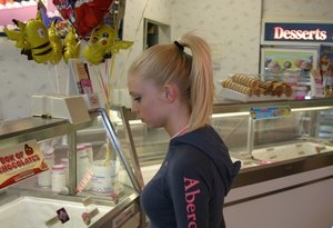 18 year old girl Agnes uncovers her perky tits as she gets completely naked