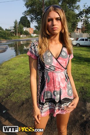 18 year old girl receives open mouth facial after being deflowered