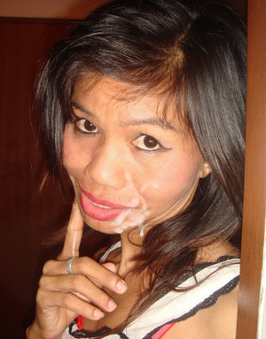 18 year old girl Cipriana A takes a cumshot in mouth after sex in mesh hosiery